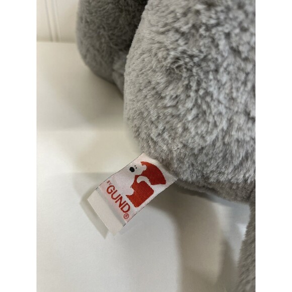 Gund Plush Elephant Big Floppy Ear Stuffed Toy Gray/Pink 11"Nursery Animal Decor - Picture 2 of 7